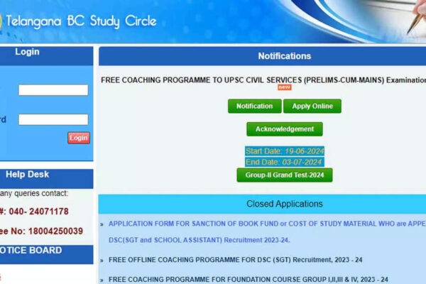 Telangana BC Study Circle Launches Civil Services Coaching Programme for 2025; Check Details Here