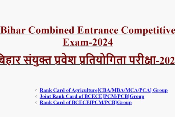 BCECE 2024 Rank Card released at bceceboard.bihar.gov.in, counselling schedule shortly: Direct link here