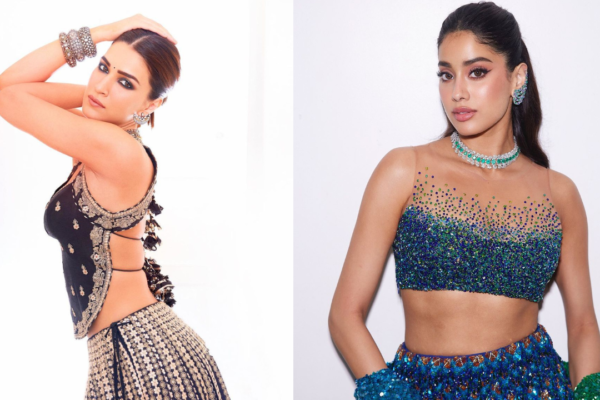 Kriti Sanon to Janhvi Kapoor: Bollywood-inspired stylish lehenga-blouse designs