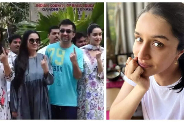 Shraddha Kapoor gets mobbed for selfies by polling booth workers as she steps out to vote in Maharashtra elections 2024 |