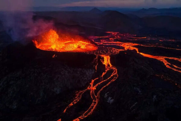 In pictures, stunning view of Icelandic volcano that has erupted recently