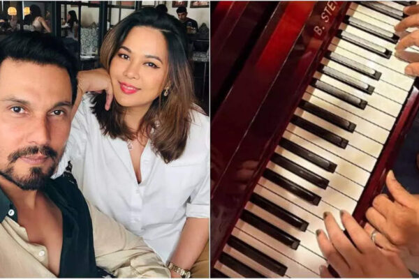 Randeep Hooda and Lin Laishram celebrate their first wedding anniversary with love, tradition and piano lesson | Hindi Movie News